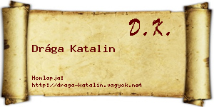 Drága Katalin névjegykártya